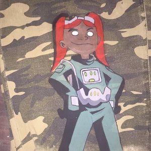 Hand painted camo pants